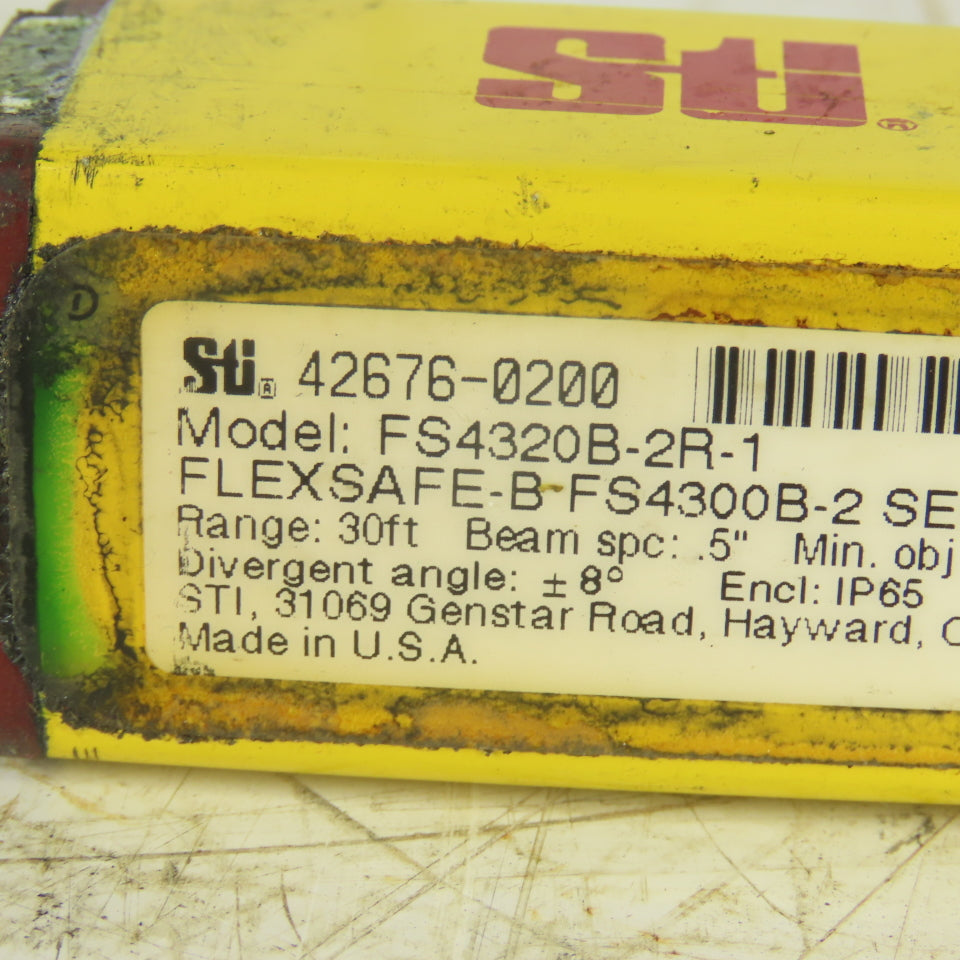 STI FlexSafe-B 42675-0200 FS4320B-2R-1 Receiver Safety Light Curtain 20"