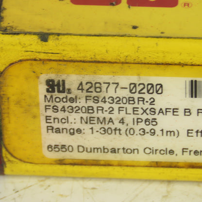 STI FlexSafe 42677-0200 FS4320BR-2 Receiver Safety Light Curtain 20"