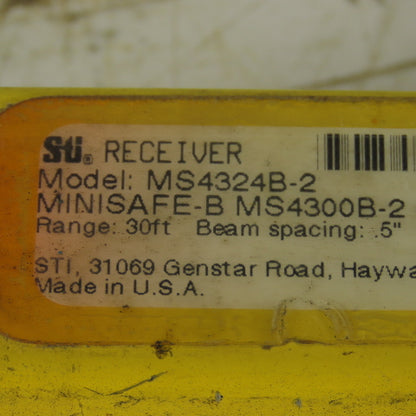 STI Minisafe-B MS4324B-2 Receiver Safety Light Curtain 24"