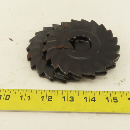 4-1/2" x 1/4" x 1-1/4" Bore 20 Tooth HSS Cutter Slitter Slot Blade Lot Of 2