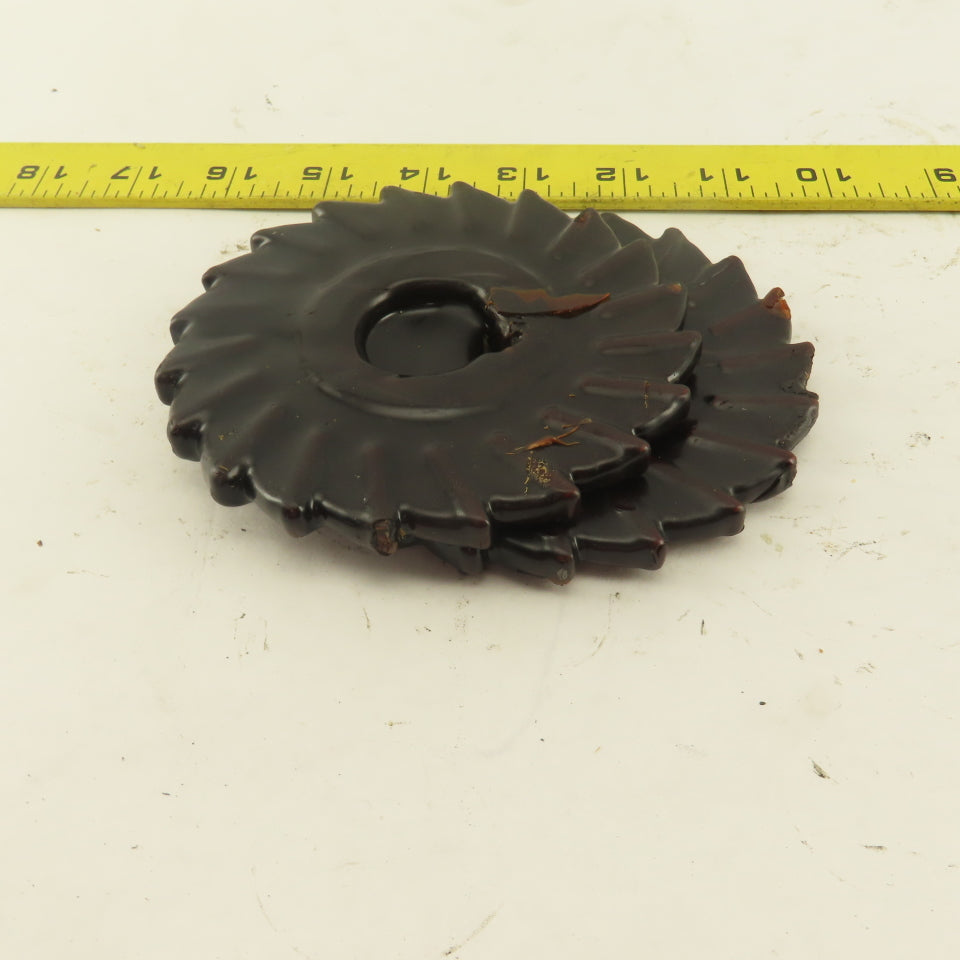 4-1/2" x 1/4" x 1-1/4" Bore 20 Tooth HSS Cutter Slitter Slot Blade Lot Of 2