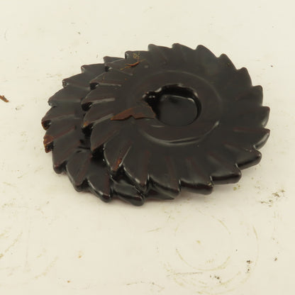 4-1/2" x 1/4" x 1-1/4" Bore 20 Tooth HSS Cutter Slitter Slot Blade Lot Of 2