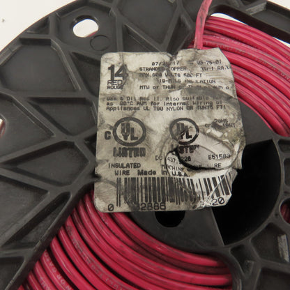 South Wire 14AGW 600V Stranded Wire 500' Spool Red THHN