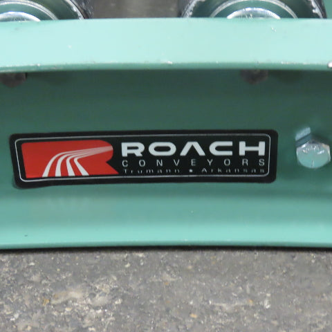 Roach 40-1/4" Gravity Roller 45° Curve Conveyor 37" BF 2.50" diam. Rollers