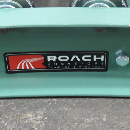 Roach 40-1/4" Gravity Roller 45° Curve Conveyor 37" BF 2.50" diam. Rollers