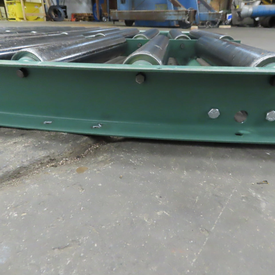 Roach 40-1/4" Gravity Roller 45° Curve Conveyor 37" BF 2.50" diam. Rollers