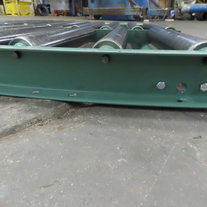 Roach 40-1/4" Gravity Roller 45° Curve Conveyor 37" BF 2.50" diam. Rollers