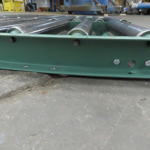 Roach 40-1/4" Gravity Roller 45° Curve Conveyor 37" BF 2.50" diam. Rollers