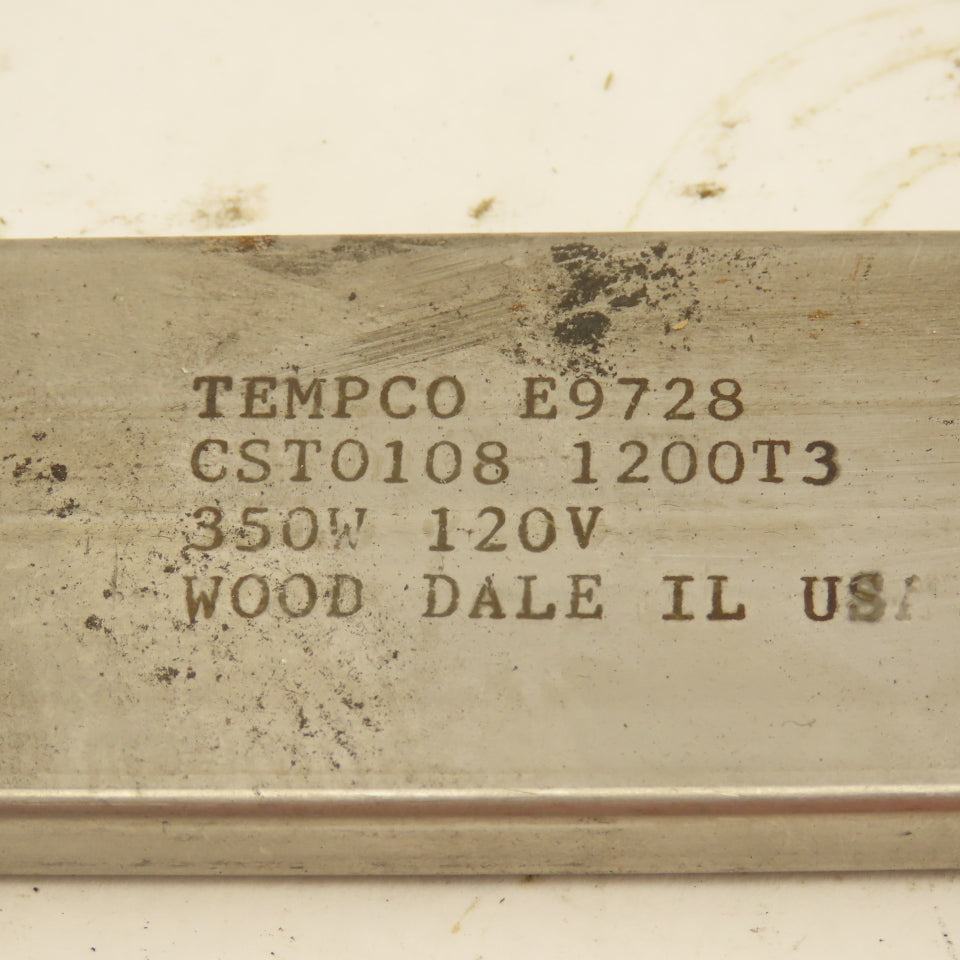 Tempco E9728 350W 120V Strip Heater 12" OAL