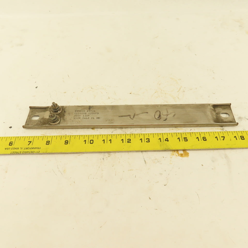 Tempco E9728 350W 120V Strip Heater 12" OAL