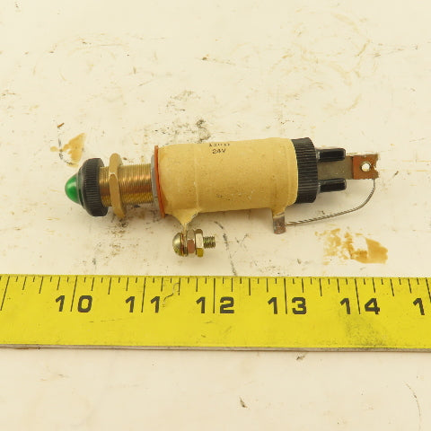General Electric 6507128P1 Type ET-5 24VDC 110Ohm Panel Mount Indicator Light