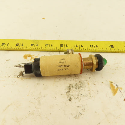 General Electric 6507128P1 Type ET-5 24VDC 110Ohm Panel Mount Indicator Light