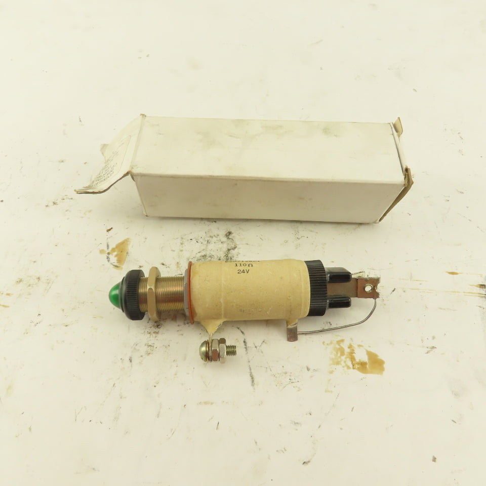 General Electric 6507128P1 Type ET-5 24VDC 110Ohm Panel Mount Indicator Light