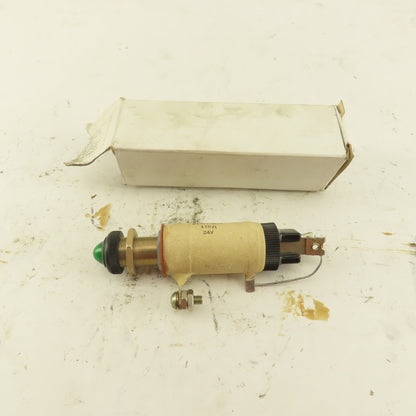 General Electric 6507128P1 Type ET-5 24VDC 110Ohm Panel Mount Indicator Light