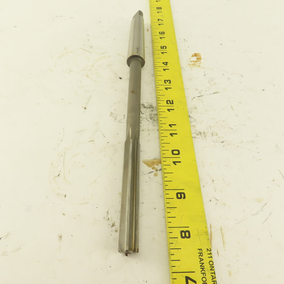 1/2" HSS Straight Flute Chucking Reamer 2MT Taper Shank 3" LOC