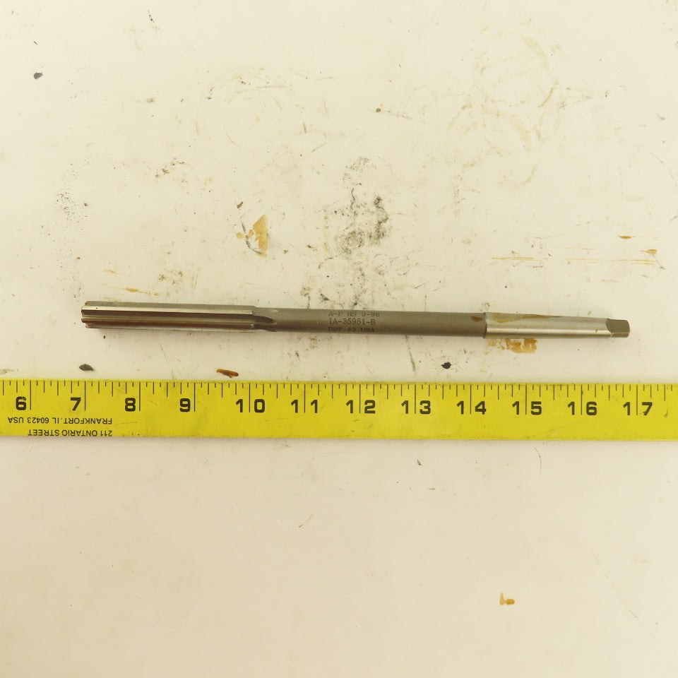 1/2" HSS Straight Flute Chucking Reamer 1MT Taper Shank 3" LOC
