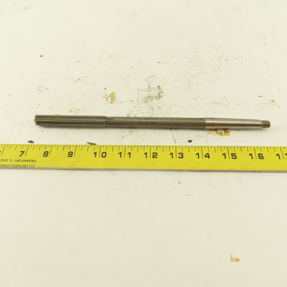 1/2" HSS Straight Flute Chucking Reamer 1MT Taper Shank 3" LOC