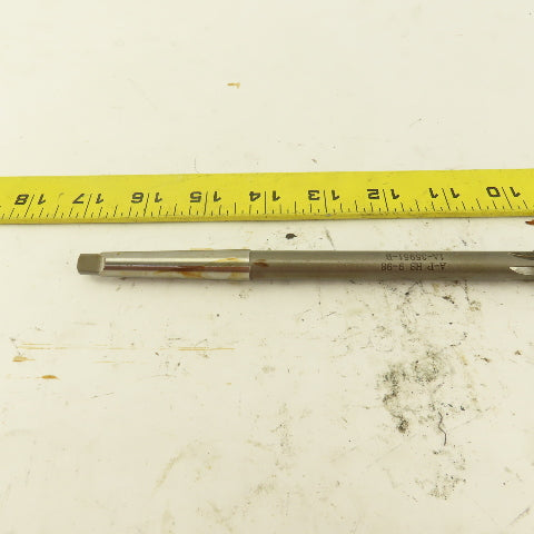 1/2" HSS Straight Flute Chucking Reamer 1MT Taper Shank 3" LOC