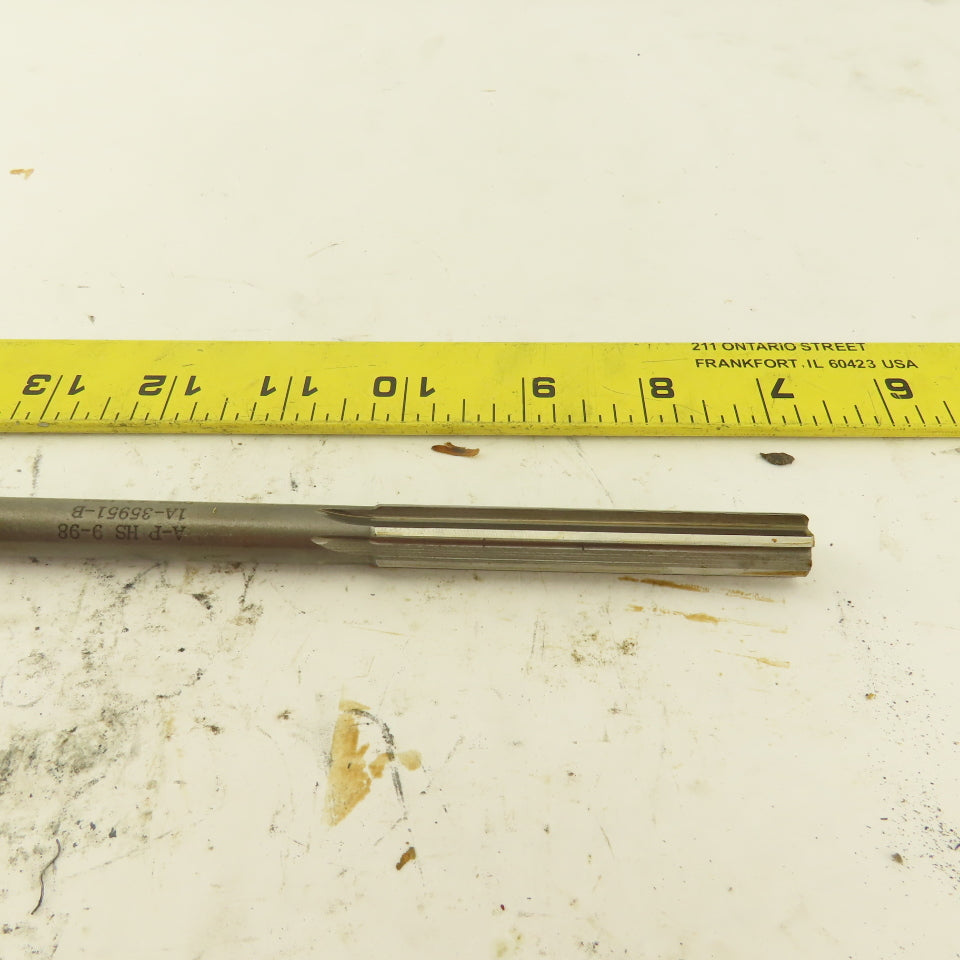 1/2" HSS Straight Flute Chucking Reamer 1MT Taper Shank 3" LOC
