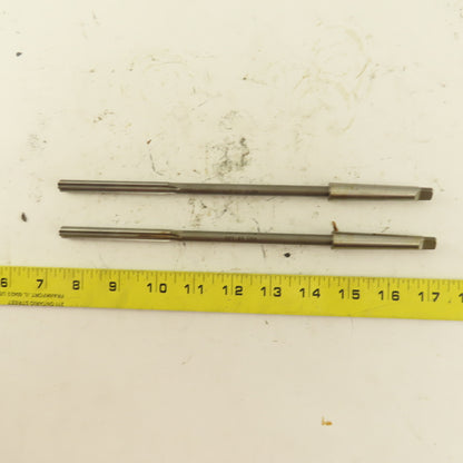 5/16" HSS Straight Flute Chucking Reamer 1MT Taper Shank 3" LOC Lot of 2