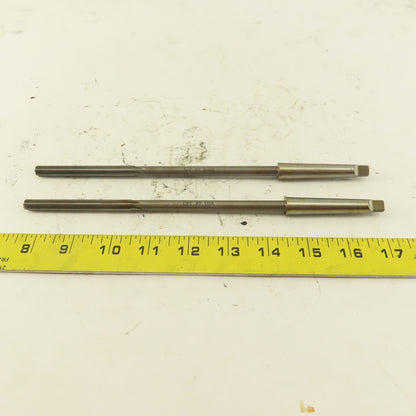 5/16" HSS Straight Flute Chucking Reamer 1MT Taper Shank 3" LOC Lot of 2