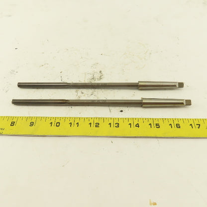 5/16" HSS Straight Flute Chucking Reamer 1MT Taper Shank 3" LOC Lot of 2