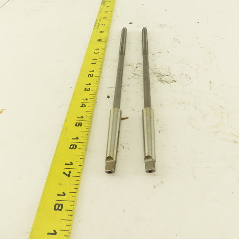 5/16" HSS Straight Flute Chucking Reamer 1MT Taper Shank 3" LOC Lot of 2
