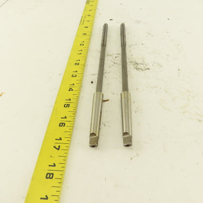 5/16" HSS Straight Flute Chucking Reamer 1MT Taper Shank 3" LOC Lot of 2