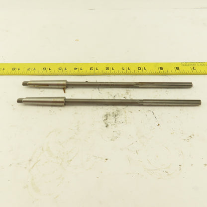 5/16" HSS Straight Flute Chucking Reamer 1MT Taper Shank 3" LOC Lot of 2