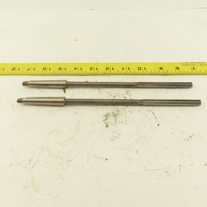 5/16" HSS Straight Flute Chucking Reamer 1MT Taper Shank 3" LOC Lot of 2