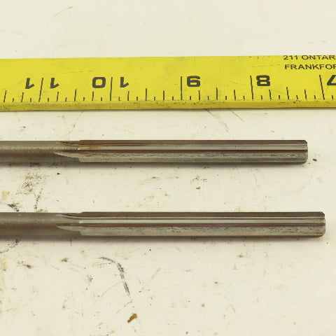 5/16" HSS Straight Flute Chucking Reamer 1MT Taper Shank 3" LOC Lot of 2