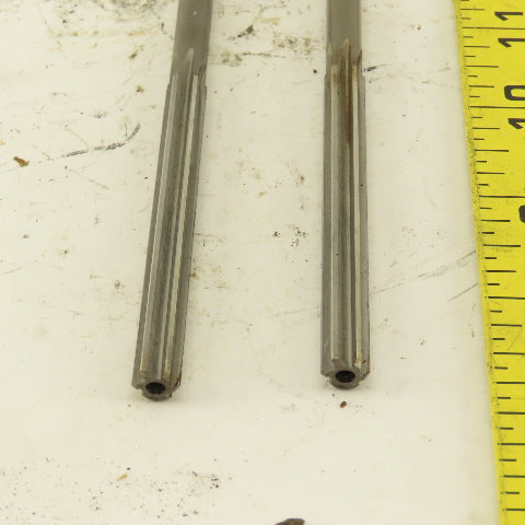 5/16" HSS Straight Flute Chucking Reamer 1MT Taper Shank 3" LOC Lot of 2