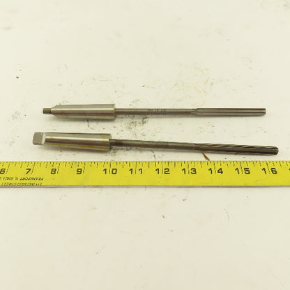 5/16" HSS Straight Flute Chucking Reamer 2MT Taper Shank 3" LOC Lot of 2