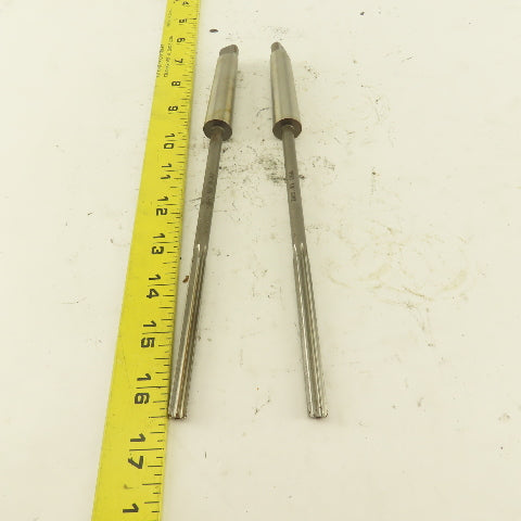 5/16" HSS Straight Flute Chucking Reamer 2MT Taper Shank 3" LOC Lot of 2