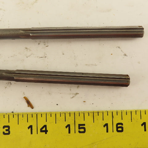5/16" HSS Straight Flute Chucking Reamer 2MT Taper Shank 3" LOC Lot of 2