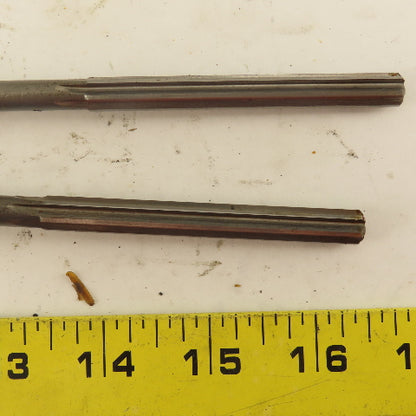5/16" HSS Straight Flute Chucking Reamer 2MT Taper Shank 3" LOC Lot of 2