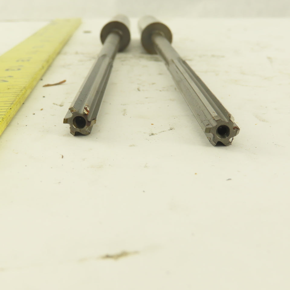 5/16" HSS Straight Flute Chucking Reamer 2MT Taper Shank 3" LOC Lot of 2