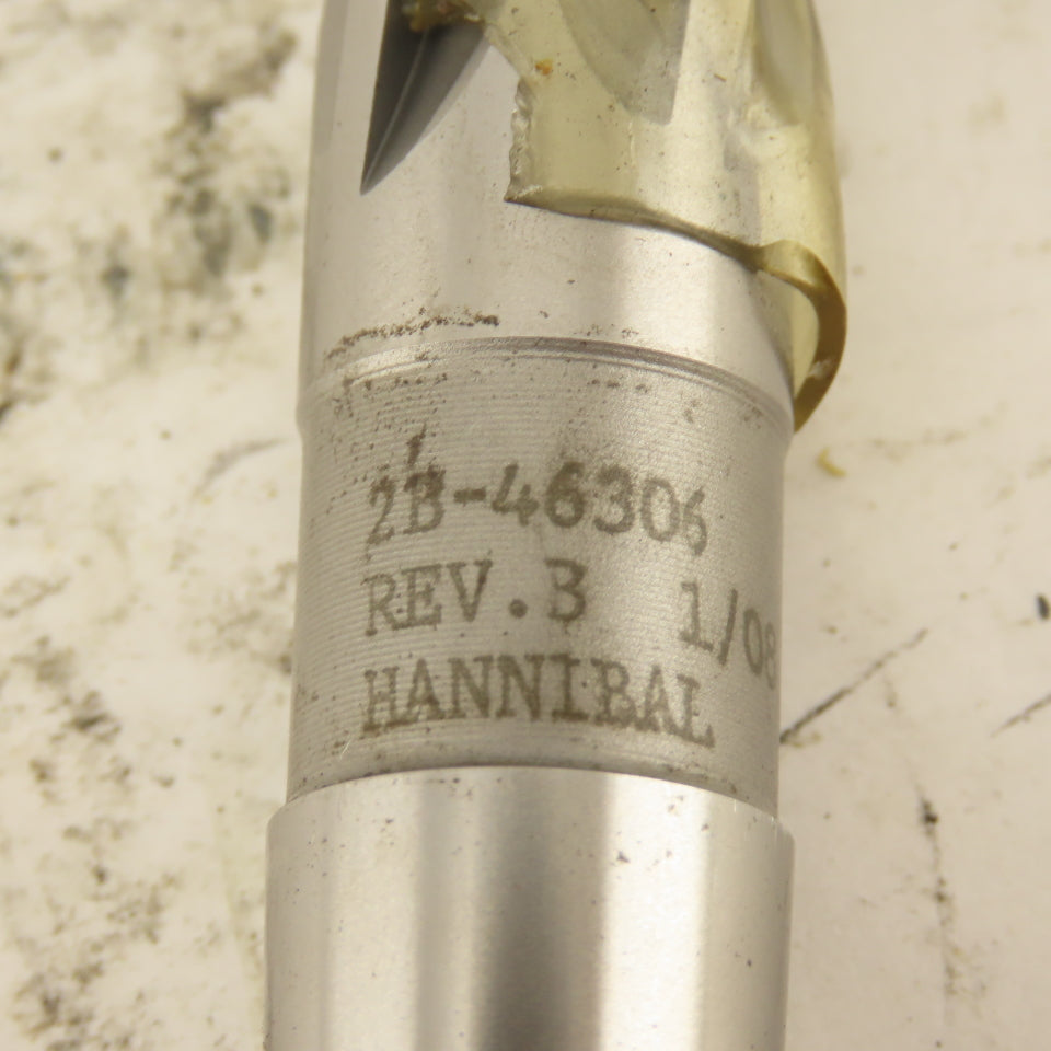 2B-46306 5/8" Diam 4-Flute Spiral Flute Carbide-Tipped #2MT