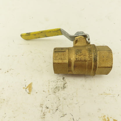 Jomar 1" NPT Brass Ball Valve