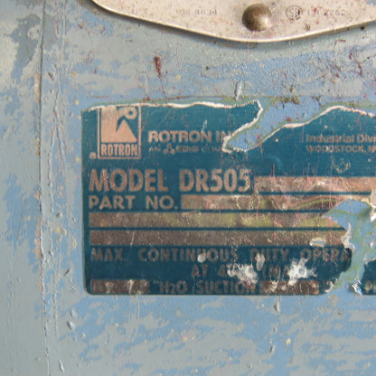 Rotron DR505 2Hp 3450RPM 3Ph 230/460V Regenerative Blower
