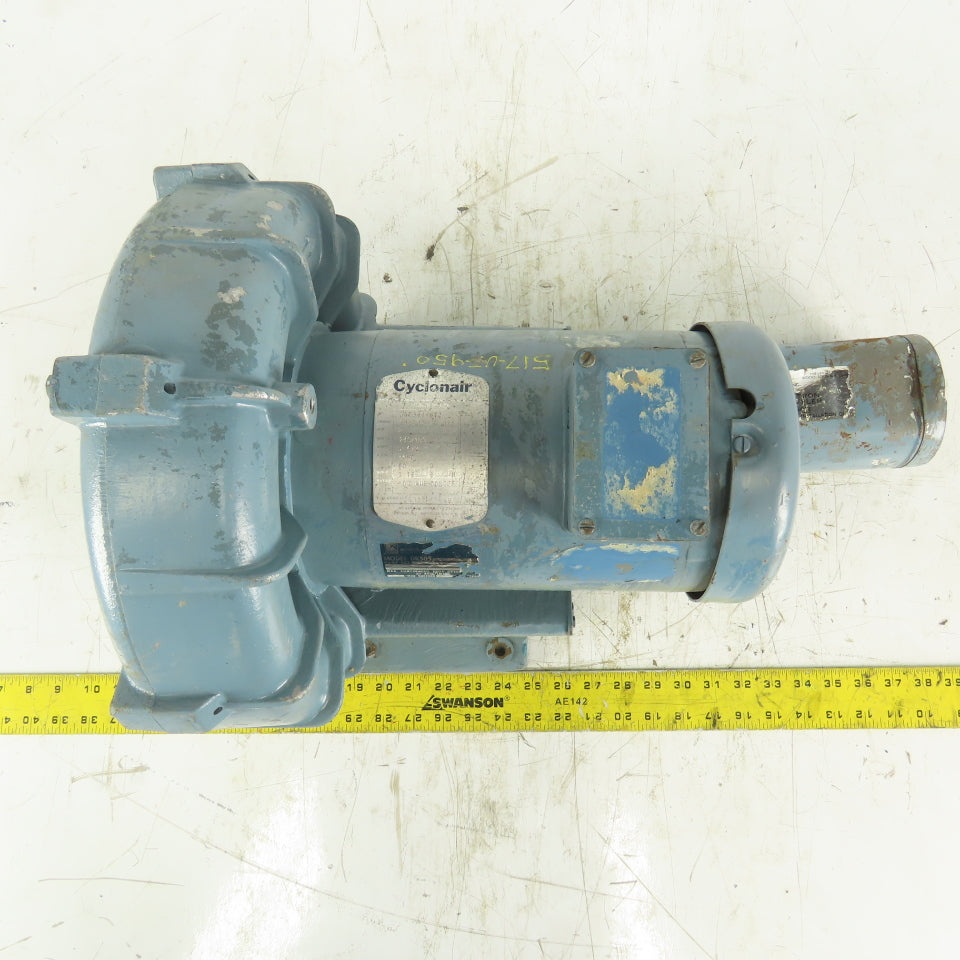 Rotron DR505 2Hp 3450RPM 3Ph 230/460V Regenerative Blower