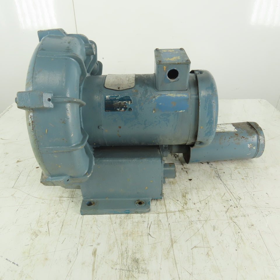 Rotron DR505 2Hp 3450RPM 3Ph 230/460V Regenerative Blower
