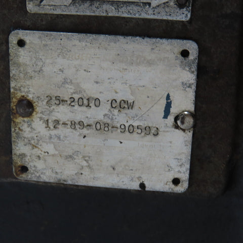 Sundstrand 25-2010 CWW Hydraulic Variable Piston Hydrostatic Hydraulic Pump