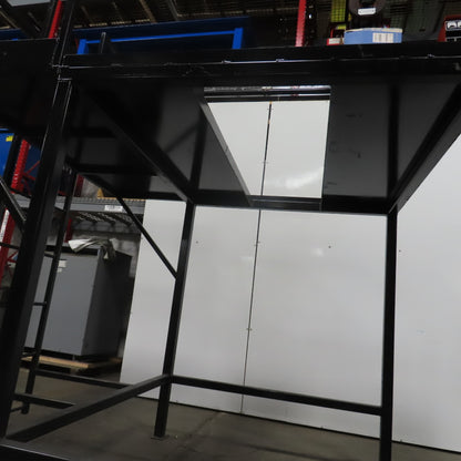 Custom Fab Stationary Look Over Machine Mezzanine Ladder Platform 64x86x70" Tall