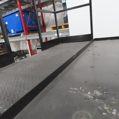 Custom Fab Stationary Look Over Machine Mezzanine Ladder Platform 64x86x70" Tall