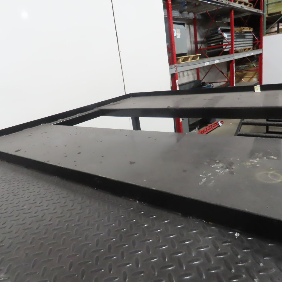 Custom Fab Stationary Look Over Machine Mezzanine Ladder Platform 64x86x70" Tall