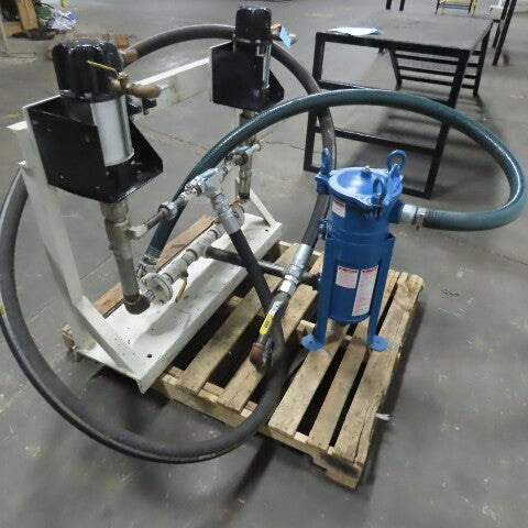 Ingersoll ARO 650453-7 9:1 Ratio Dual Pump Fluid Reclaiming Filtration System