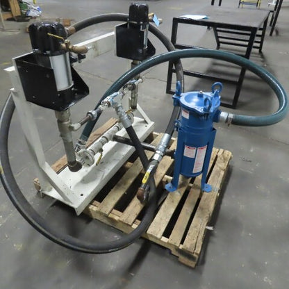 Ingersoll ARO 650453-7 9:1 Ratio Dual Pump Fluid Reclaiming Filtration System