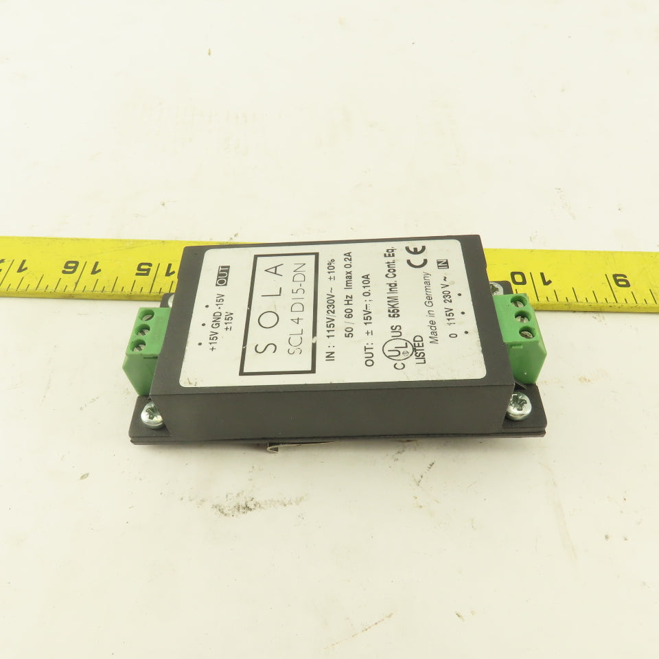 Sola SCL 4 D15-DN 115/230V AC Input 15V DC Output Power Supply