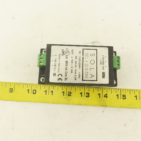 Sola SCL 4 D15-DN 115/230V AC Input 15V DC Output Power Supply